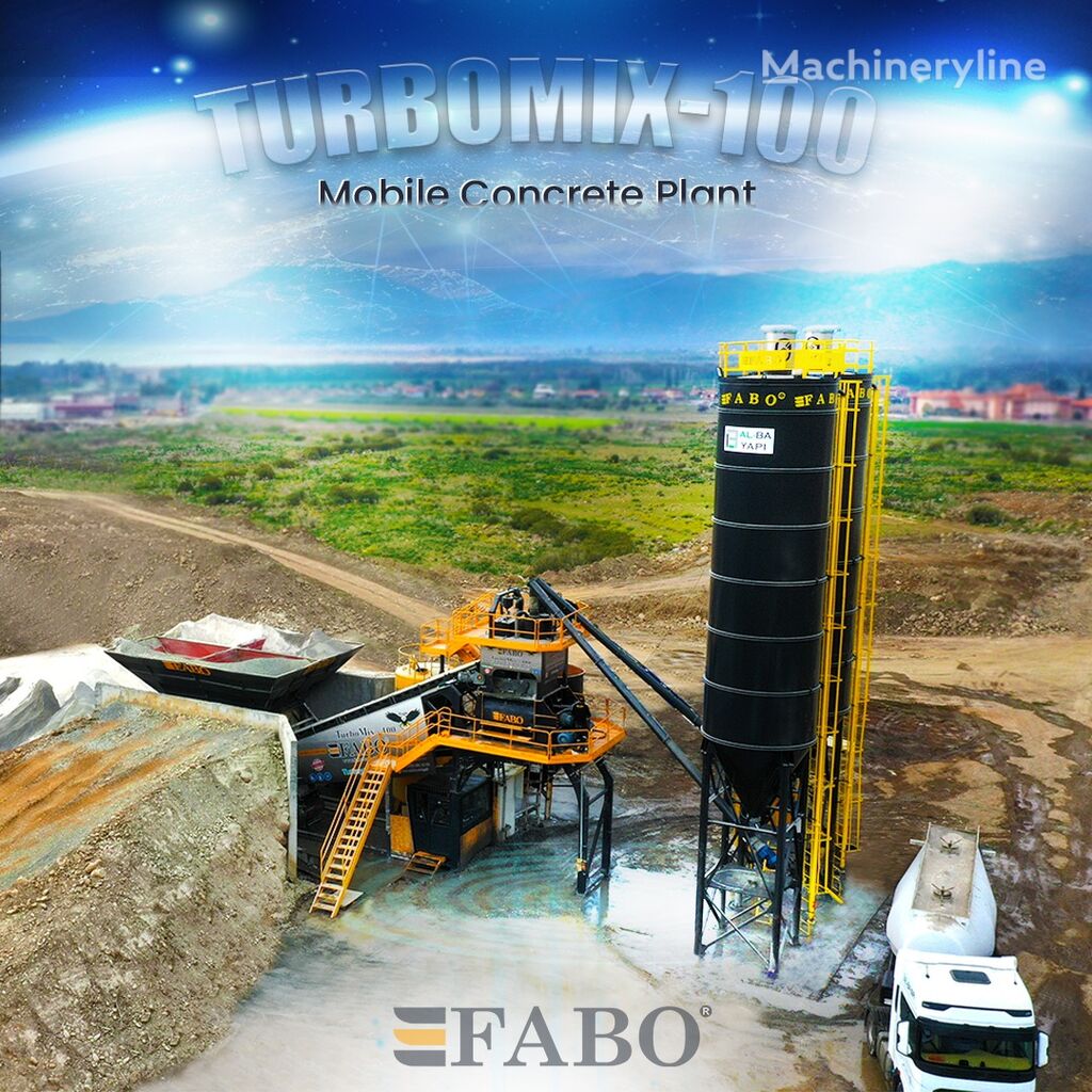 neue FABO TURBOMIX-100 Ceriya Mobilnyh betonnyh ustanovok Betonmischanlage