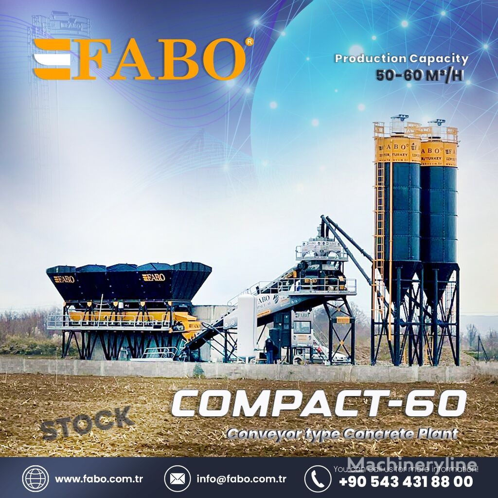 neue FABO BETONNYY ZAVOD FABOMIX COMPACT-60 | NOVYY PROEKT  Betonmischanlage
