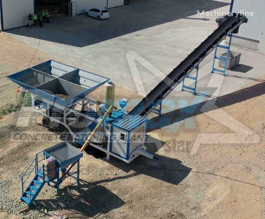 neue Promax Mobile Concrete Batching Plant M35-PLNT (35m3/h) Betonmischanlage