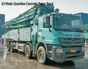 Zoomlion 63 Meter Concrete Pump Trucks for Sale in Guinea Betonpumpe