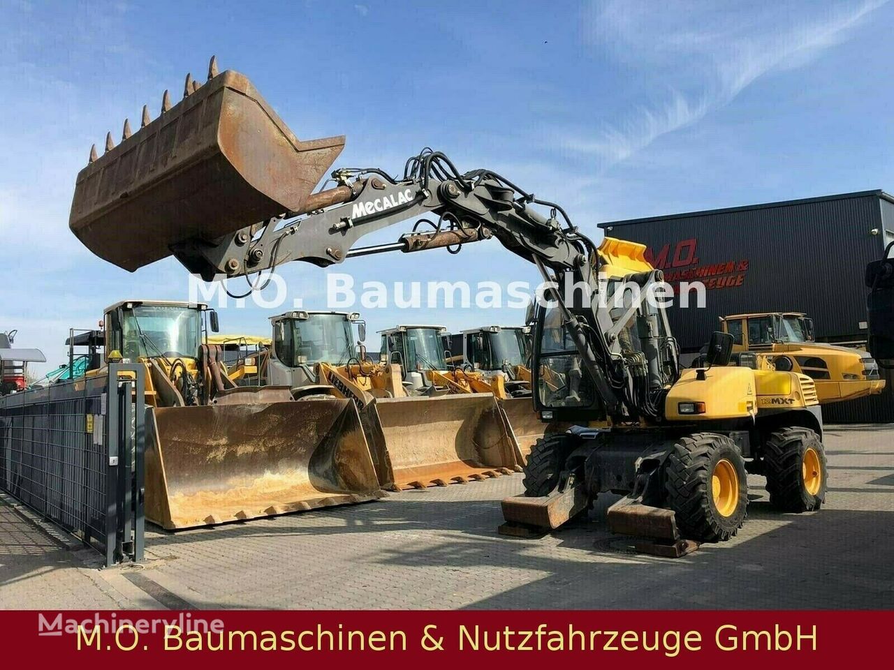 Mecalac 12 MTX  / Schaufel / Gabel / 2x Tieflöffel Mobilbagger
